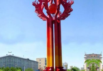 瓊山街道精神堡壘雕塑