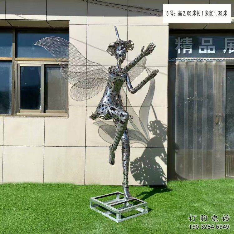 石家莊現代鏤空舞者雕塑承接，歐式風格，鐵藝跳舞雕塑精選