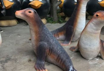 儋州園林海豹雕塑