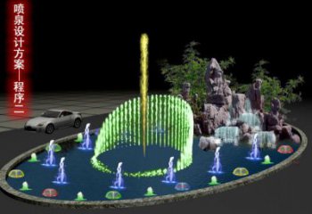 衡水旱地漂浮噴泉雕塑，水景藝術噴泉雕塑生產商