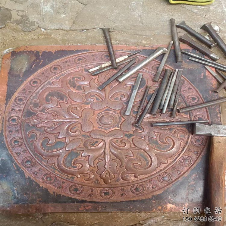 張家界花卉浮雕精品，鍛銅構件，別墅花卉浮雕廠家