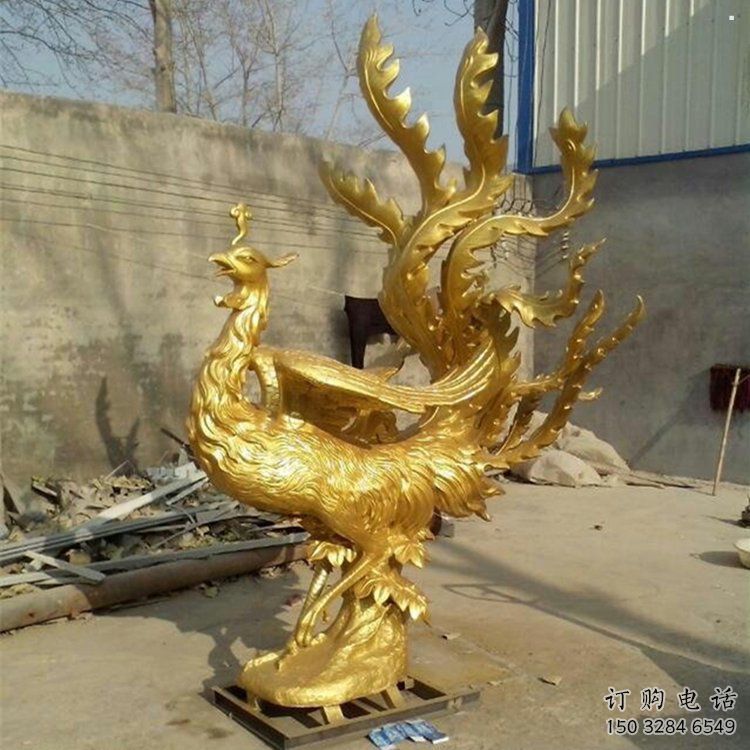 株洲鳳凰雕塑廠家，鍛造工藝，銅鳳凰雕塑廠家承接