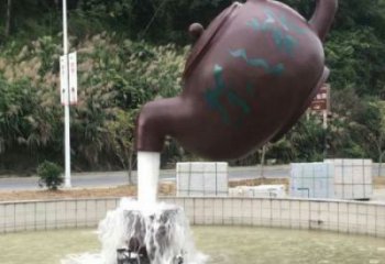 周口小區(qū)天壺標志雕塑，多彩藝術(shù)，天壺雕塑生產(chǎn)廠家