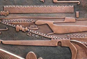 十堰銅浮雕景墻雕塑，圓雕工藝