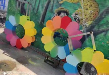 雙陽金銀花雕塑廠家，景區(qū)雕塑，城市不銹鋼金銀花雕塑