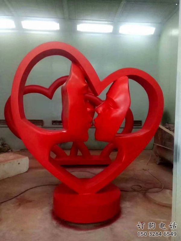 萍鄉(xiāng)制造心形人物雕塑供需，鋼管組合，雕塑工程制作供應(yīng)