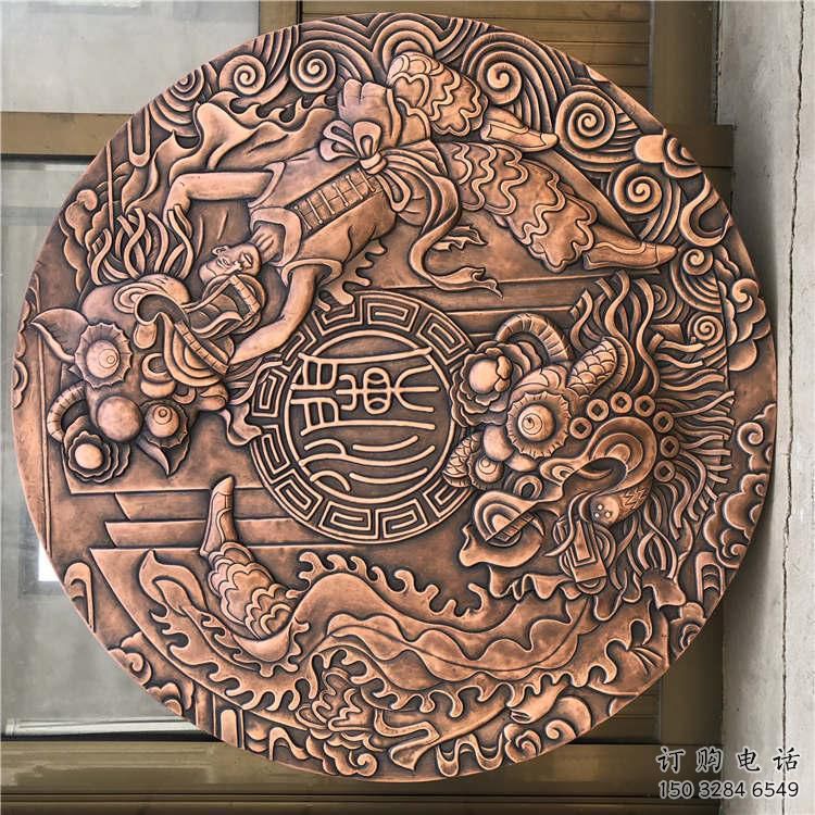 鹽池戶外浮雕供求，村標概念，鍛銅浮雕制作廠家