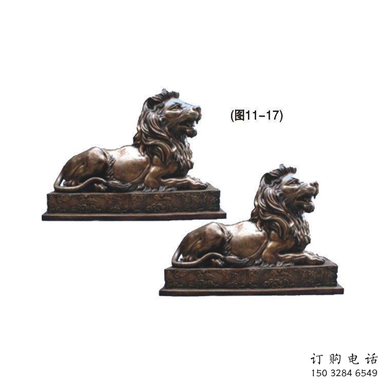 涇源公園獅子雕塑供求，景觀雕塑，鑄銅趴獅雕塑優(yōu)選