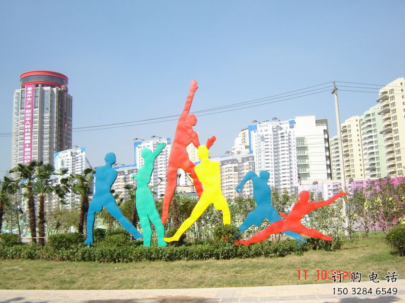 烏蘭投籃雕塑，剪影工藝制作，不銹鋼體育人物雕塑