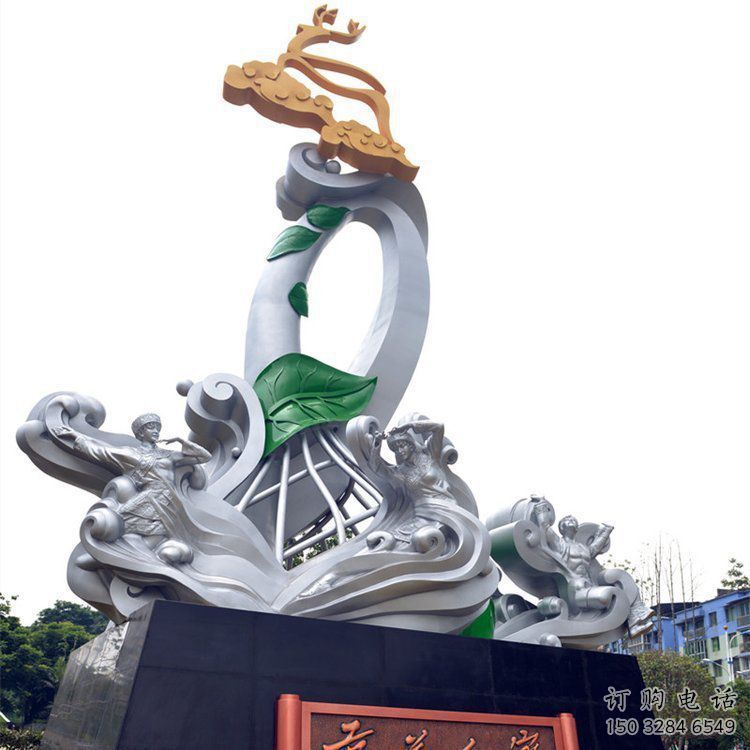 湟中蘭花雕塑承接，城市裝飾，大型蘭花花朵雕塑公司