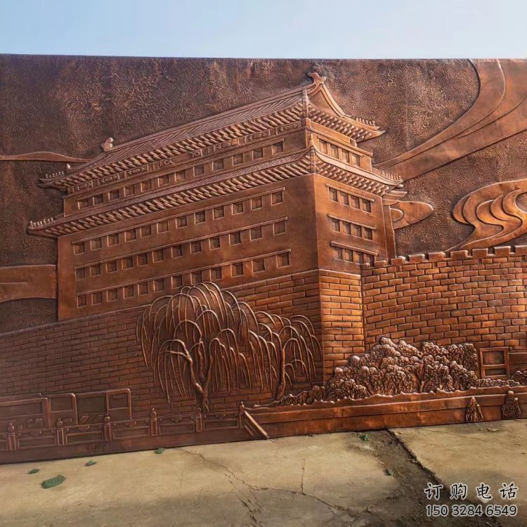 海南藝術浮雕精選，街道標識，景觀鍛銅浮雕指用