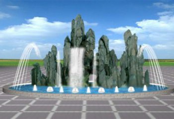 玉泉電影變頻噴泉雕塑，水景噴泉雕塑承接