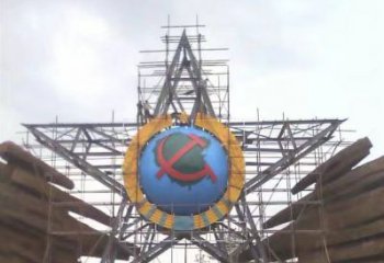 平羅公園五角星雕塑