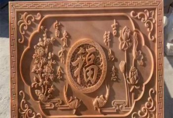 海北浮雕制造商，室外軟裝，景觀福字浮雕制作廠家