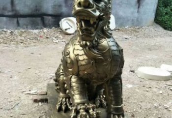 蓮湖校園麒麟雕塑,拉絲海洋雕塑,卡通主題