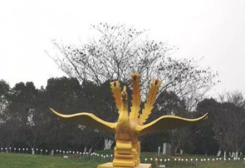 城關鳳凰雕塑選用，美陳雕塑，鑄銅鳳凰雕塑工藝廠家