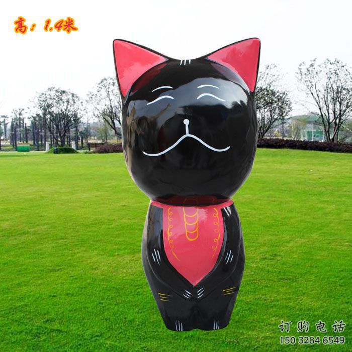 玉溪廣場小貓雕塑，動物擺件，仿古工藝