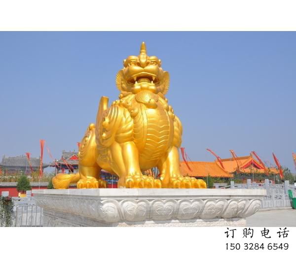 南岸廣場貔貅雕塑，動物彩繪雕塑，抽象效果