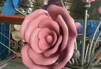 上城牡丹花雕塑工廠優選，城市裝飾，牡丹花花朵雕塑供給