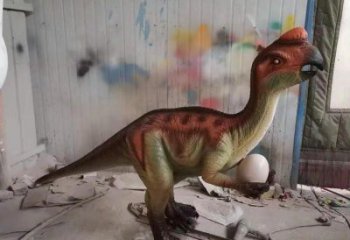 舟山抽象恐龍雕塑制造，動物雕塑，玻璃鋼恐龍雕塑展品