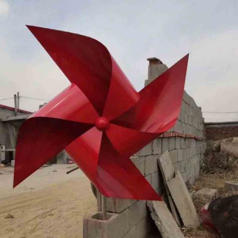 風車雕塑 烤漆大型旋轉雕塑 歐式旋轉雕塑