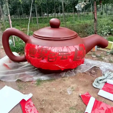 城市水壺雕塑 風景區彩繪雕塑 抽象擺件